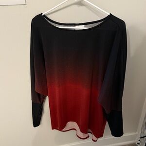 LuLaRoe Black and Red Top. Cross Posted.